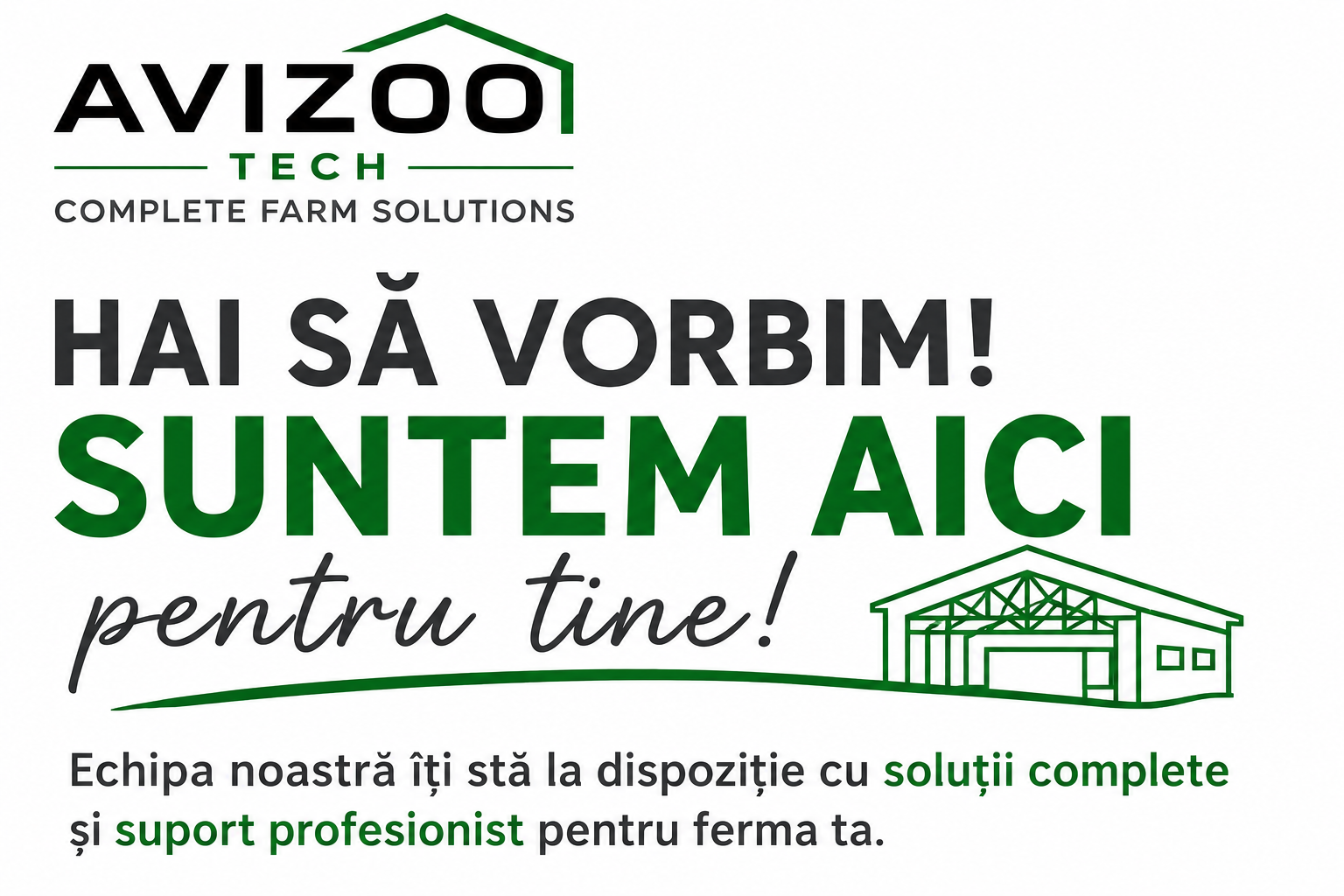 Hai sa vorbim! Suntem aici pentru tine!